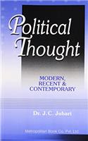 Political Thought : Modern, Recent & Contemporary Vol.II 7/e, PB
