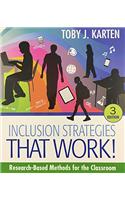 Inclusion Strategies That Work!: Research-Based Methods for the Classroom