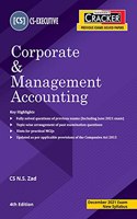 Taxmann's CRACKER for Corporate & Management Accounting - The Most Updated & Amended Book with Topic-wise Questions based on Past Exam Questions of CS Executive | New Syllabus
