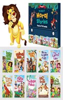 Set of 10 My Bag of Moral Stories Book for 3+ Years Kids