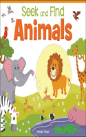 Seek And Find - Animals : Early Learning Board Books With Tabs