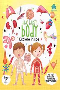 Booktopus Lift-the-Flap Learning Book - The Busy Body Knowledge Book for Kids - Interactive Learning Books 6+ Years - Educational Story Book