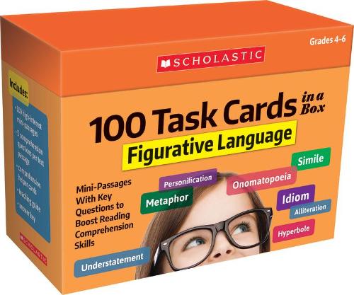 100 Task Cards in a Box: Figurative Language