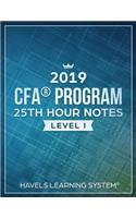 2019 CFA Level 1 - 25th HOUR NOTES