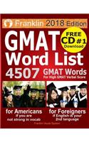 2018 Franklin GMAT Word List: 4507 GMAT Words for High GMAT Verbal Score