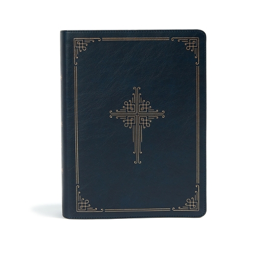 CSB Ancient Faith Study Bible, Navy Leathertouch