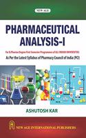 Pharmaceutical Analysis-I (As Per Latest Syllabus of Pharmacy Council of India (PCI)