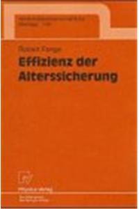 Effizienz Der Alterssicherung