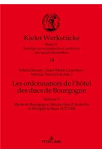 Les ordonnances de l'hôtel des ducs de Bourgogne