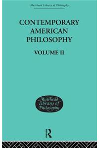 Contemporary American Philosophy