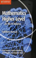 Mathematics for the Ib Diploma Higher Level Solutions Manual