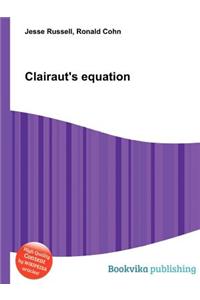 Clairaut's Equation: (English)