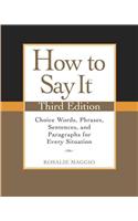 How to Say It, Third Edition
