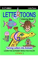 LetterToons A-Z Animals Coloring Book