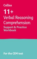 Collins 11+ - 11+ Verbal Reasoning Comprehension Support and Practice Workbook