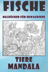 Malbücher für Erwachsene - Mandala - Tiere - Fische