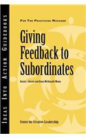 Giving Feedback to Subordinates