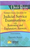 Multiple Choice Questions For Judicial Service Examinations with Reasoning and Explantory Answers Third Edn.