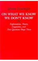 On What We Know We Don't Know