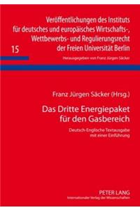 Das Dritte Energiepaket fuer den Gasbereich