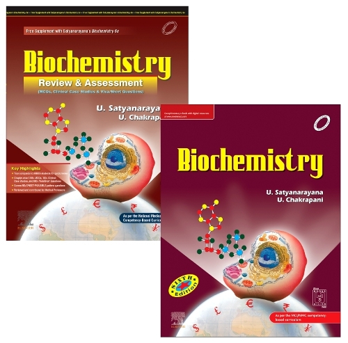 SET of Biochemistry, 6th Edition + Biochemistry Review & Assessment Includes MCQs, Clinical Case Studies, Viva/Short Questions, 1st Edition