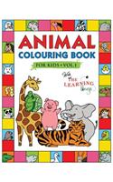 Animal Colouring Book for Kids with The Learning Bugs Vol.1