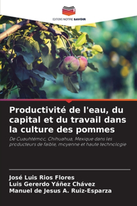 Productivité de l'eau, du capital et du travail dans la culture des pommes