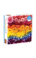 Rainbow Summer Flowers 500 Piece Puzzle