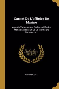 Carnet De L'officier De Marine
