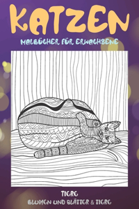 Malbücher für Erwachsene - Blumen und Blätter & Tiere - Tiere - Katzen