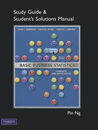 Student Solutions Manual for Basic Business Statistics