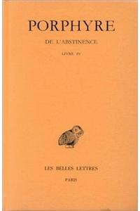Porphyre, de l'Abstinence