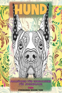 Malbücher für Erwachsene für Jugendliche - Stressabbau Designs Tiere - Tiere - Hund