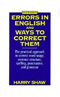 Errors in English and Ways to Correct Them