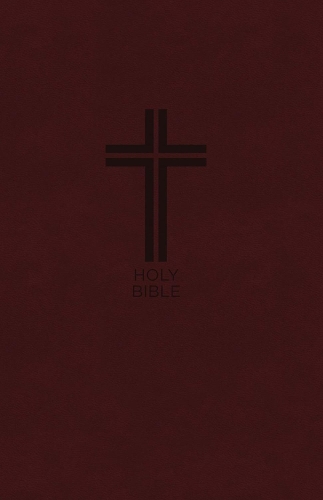 NKJV, Value Thinline Bible, Burgundy Leathersoft, Red Letter, Comfort Print