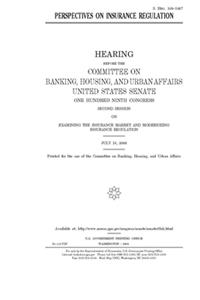 Perspectives on insurance regulation