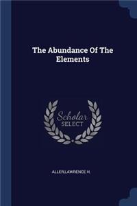 The Abundance Of The Elements