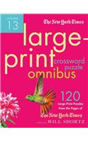 New York Times Large-Print Crossword Puzzle Omnibus Volume 13