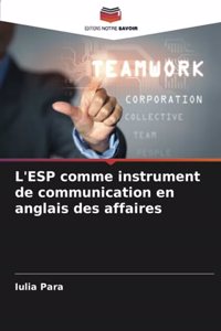L'ESP comme instrument de communication en anglais des affaires