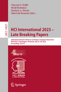 HCI International 2023 – Late Breaking Papers