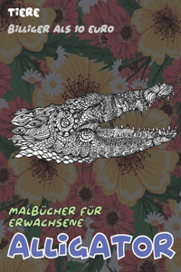 Malbücher für Erwachsene - Billiger als 10 Euro - Tiere - Alligator