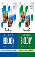 Pradeep's A Text Book of Biology for Class 11 (Set of 2 Vol.) Examination 2020-2021