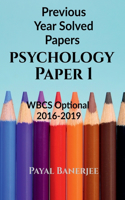 Previous Years Solved Papers-Psychology Paper 1