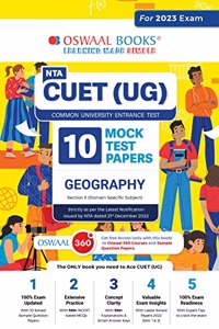 Oswaal NTA CUET (UG) 10 Mock Test Papers Geography (For 2023 Exam)