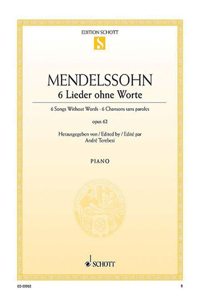 Six Songs Without Words Op. 62: Piano
