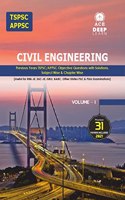 TSPSC & APPSC 2021 Civil Engineering Volume 1, Engineering Mechanics, Strength of Materials, FM & HM Previous Objective Questions with Solutions, Subject wise & Chapter wise