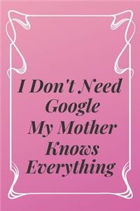I Don't Need Google My Mother Knows Everything