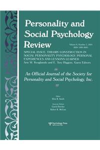 Theory Construction in Social Personality Psychology