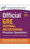 Official GRE Verbal Reasoning Practice Questions, Second Edition, Volume 1