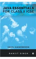 Java Essentials for Class X ICSE